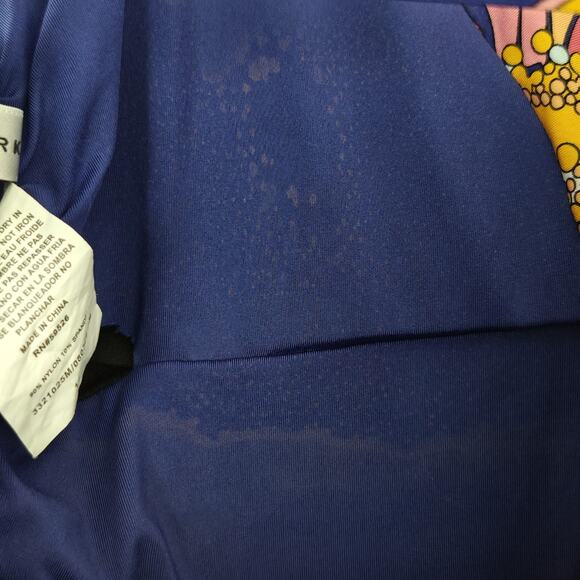 Trina Turk Breeze Floral Plunge Maillot One Piece Swimsuit Size 14 Colorful - Picture 11 of 12